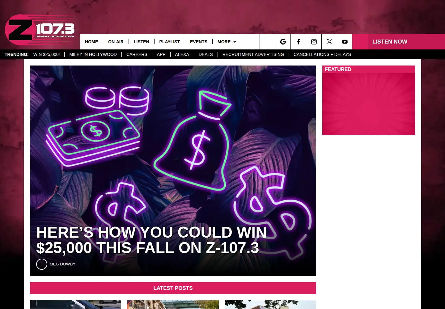 Screenshot of z1073.com
