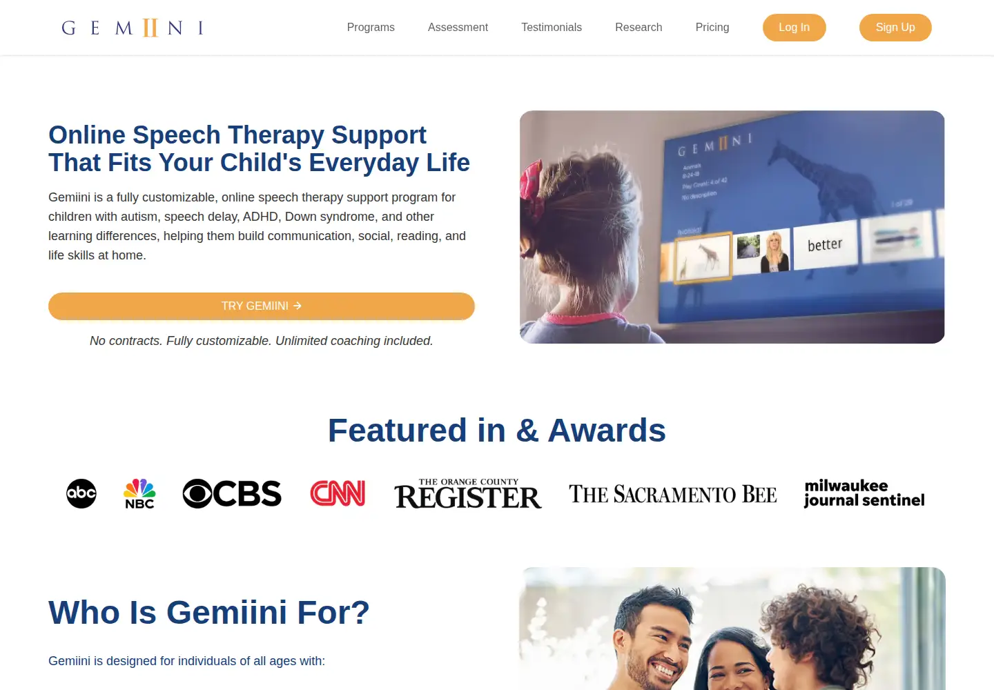Screenshot of gemiini.org