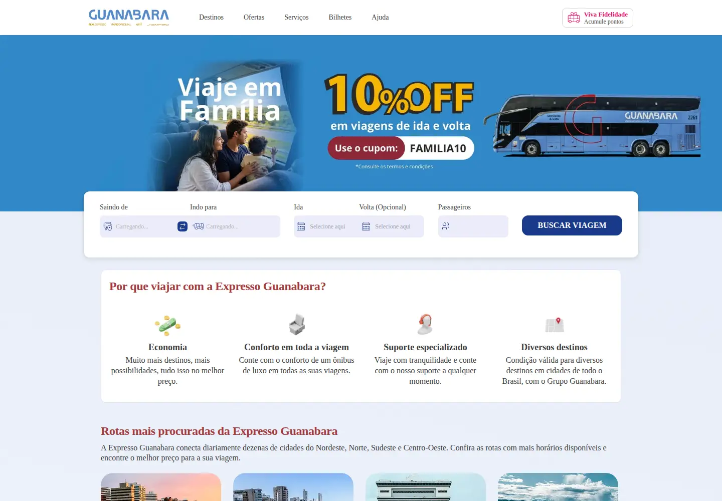 Screenshot of expressoguanabara.com.br