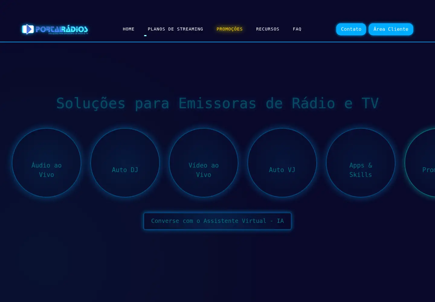 Screenshot of portalradios.com.br
