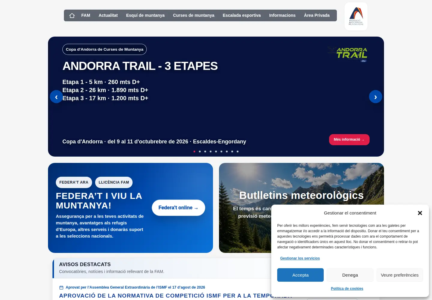 Screenshot of fam.ad