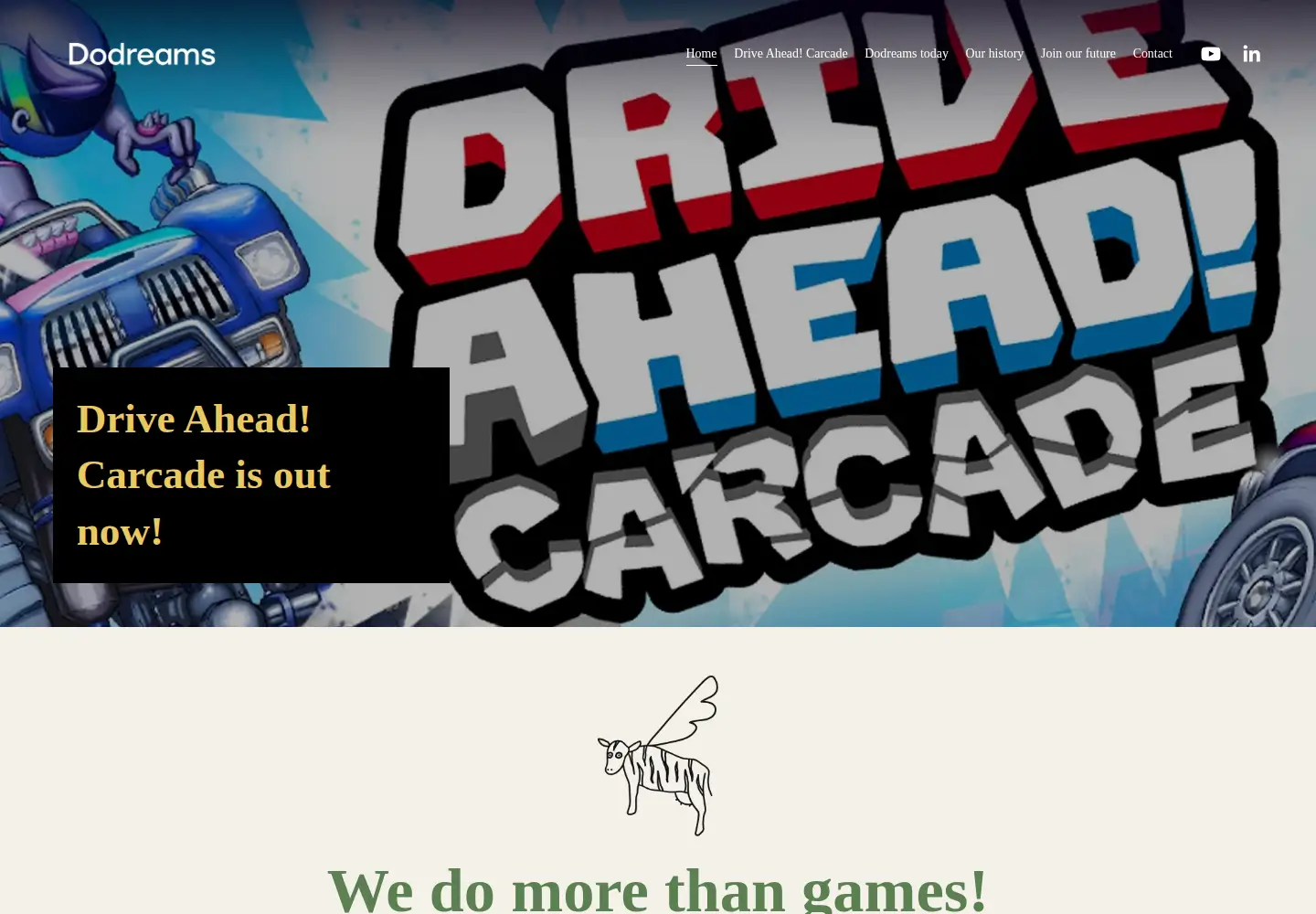 Captured homepage of dodreams.com in the current scan