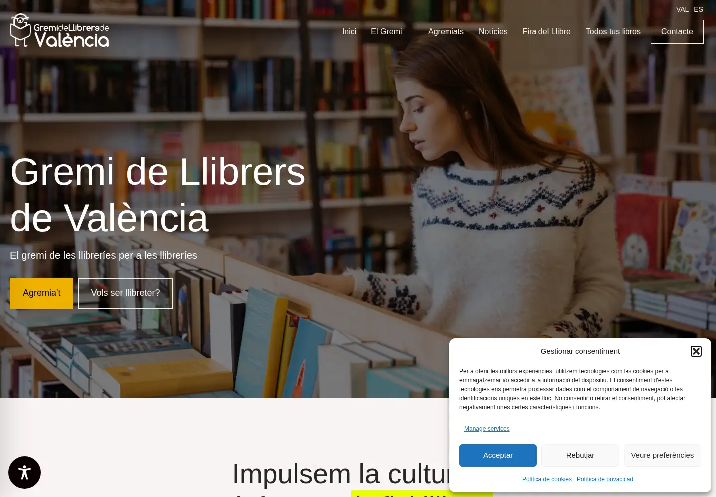 Screenshot of gremidellibrers.com