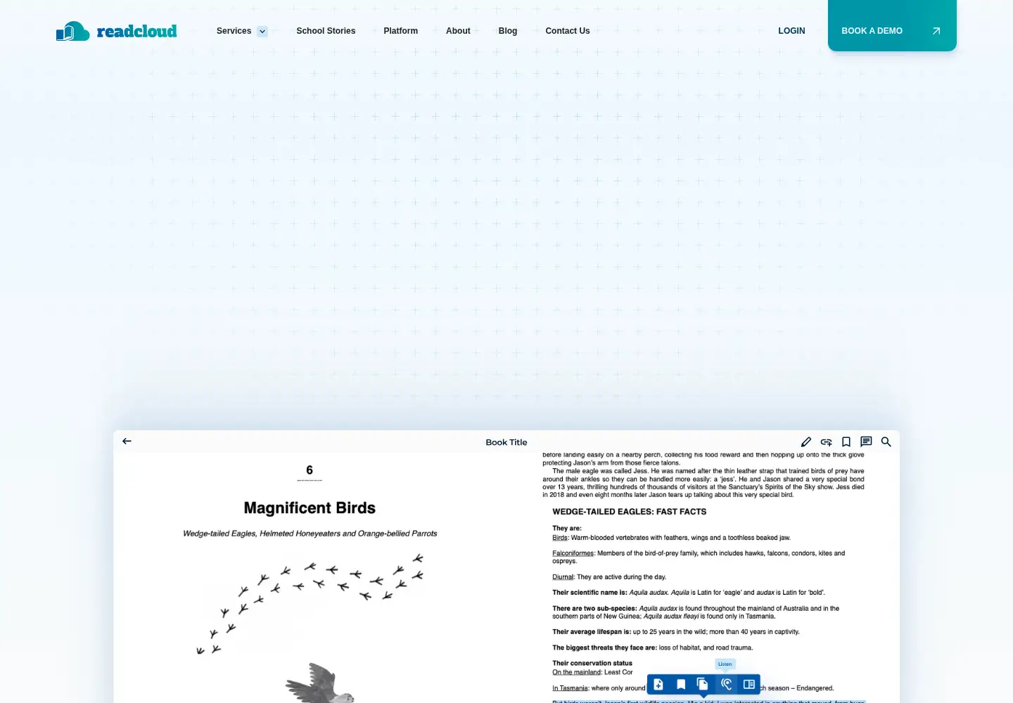 Screenshot of readcloud.com