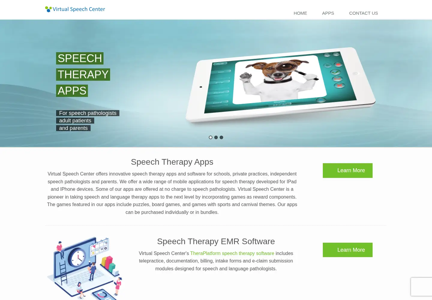 Screenshot of virtualspeechcenter.com