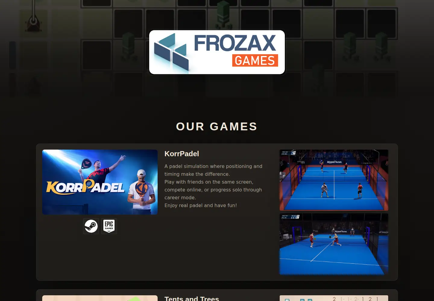 Screenshot of frozax.com