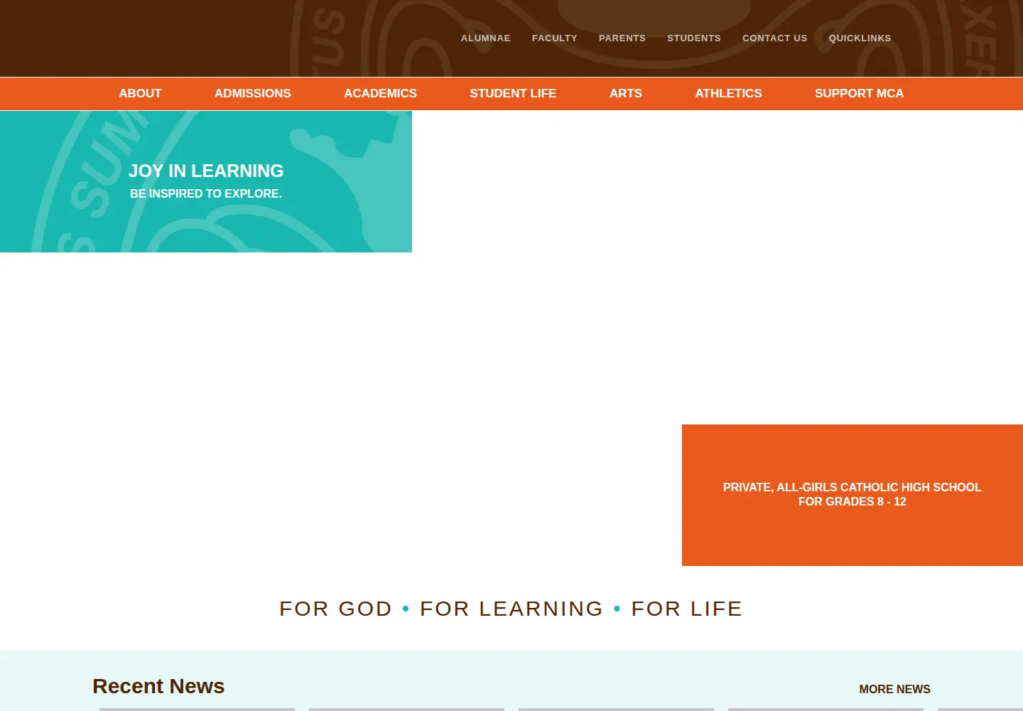 Captured homepage of mcacubs.com in the current scan