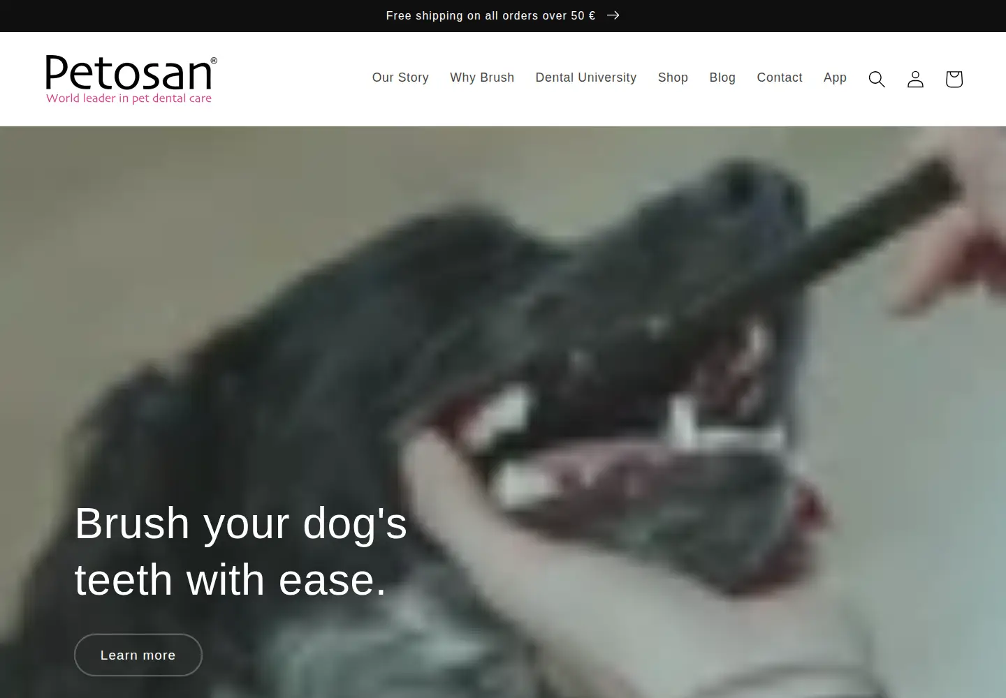 Screenshot of petosan.com