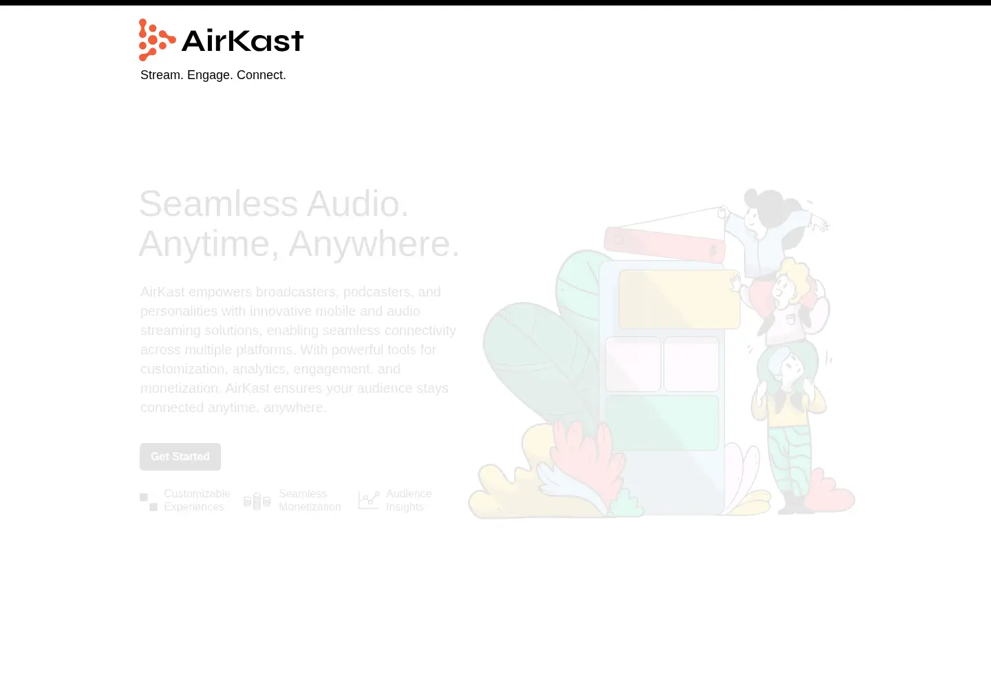 Screenshot of airkast.com