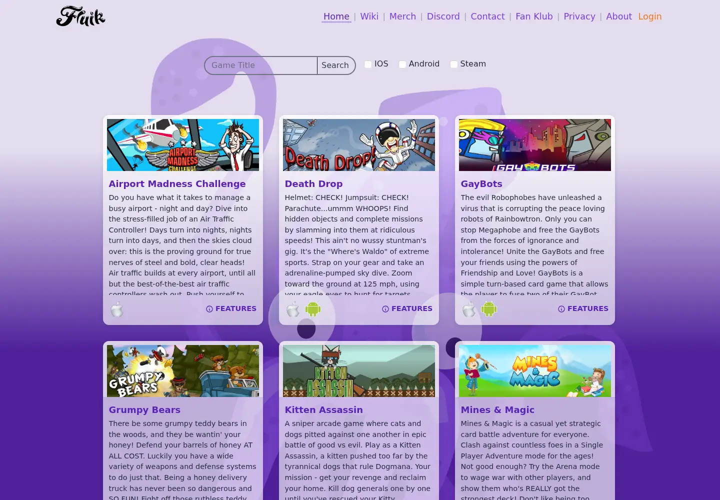 Screenshot of fluik.com
