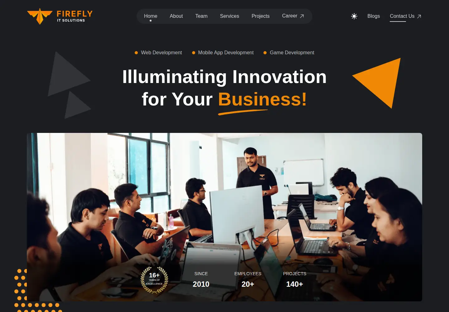 Screenshot of thefireflytech.com