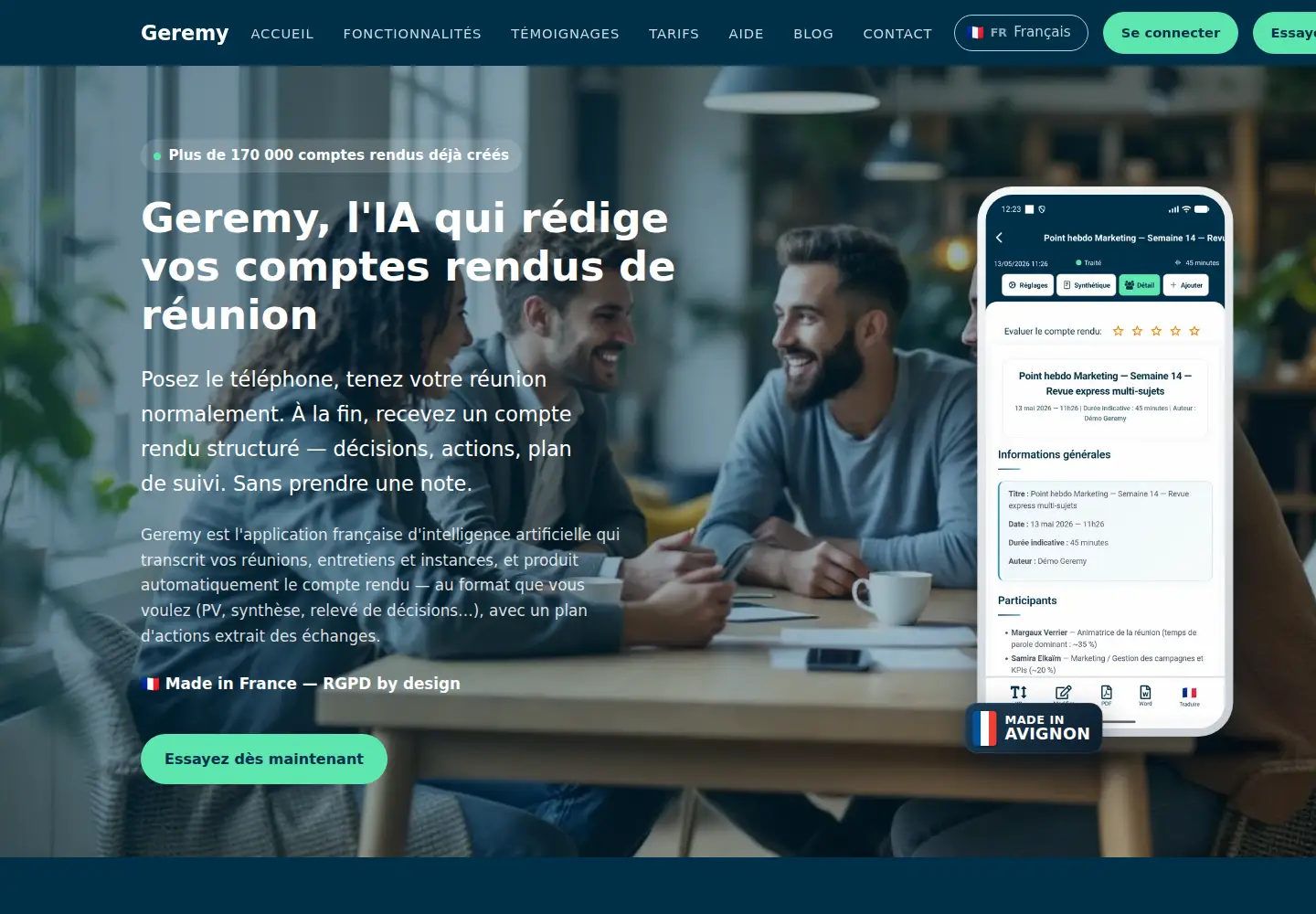 Screenshot of geremy.ai