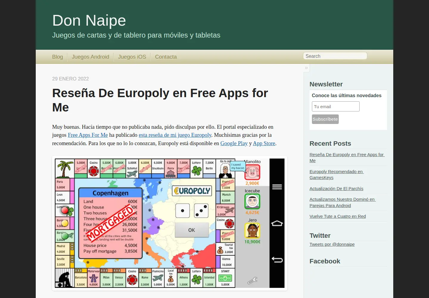 Screenshot of donnaipe.com