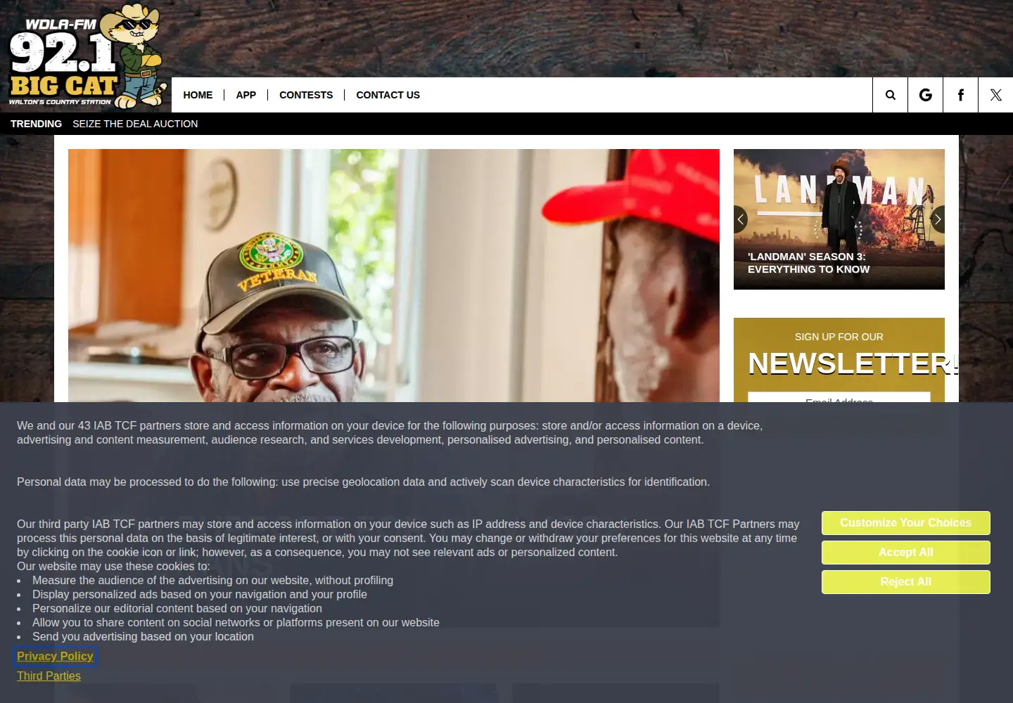 Screenshot of wdlafm.com