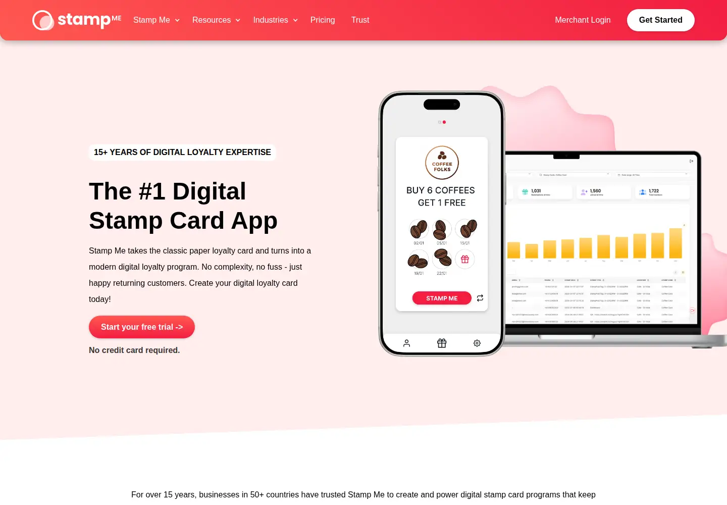 Screenshot of stampme.com