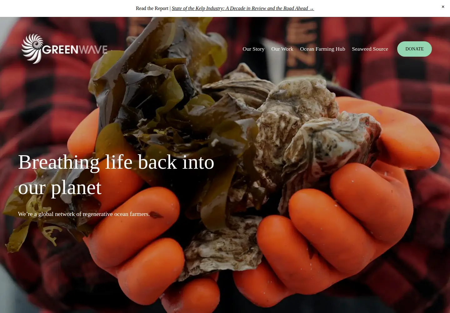 Screenshot of greenwave.org