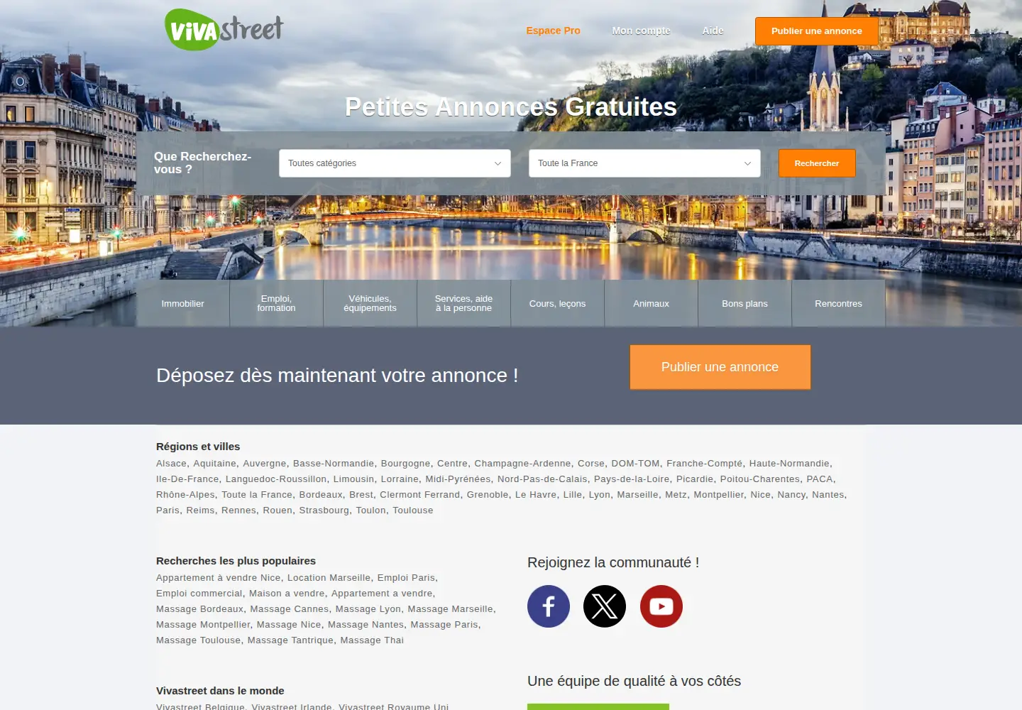 Screenshot of vivastreet.com