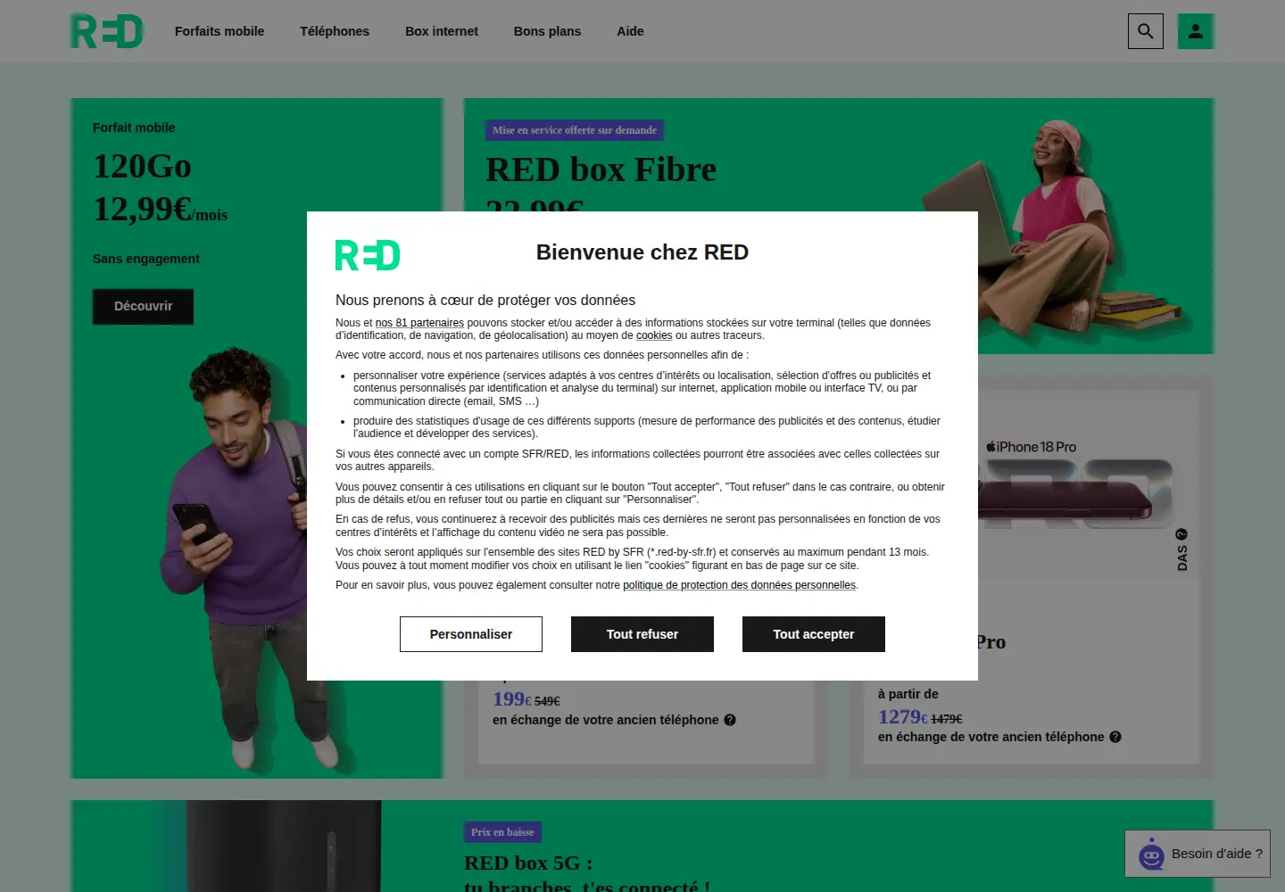 Screenshot of red-by-sfr.fr