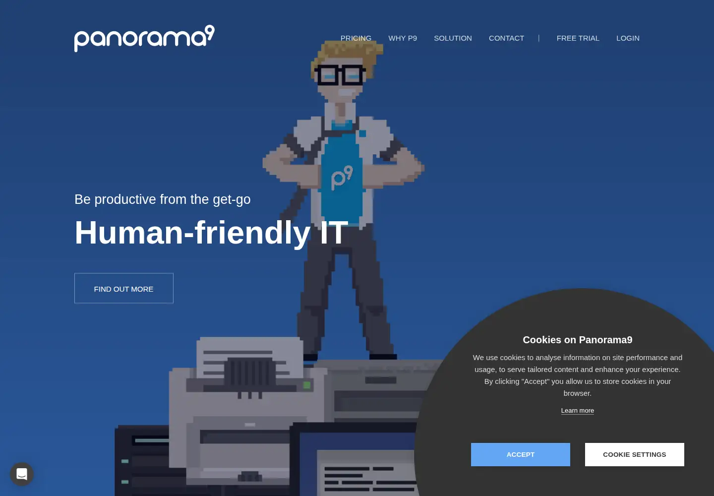 Screenshot of panorama9.com