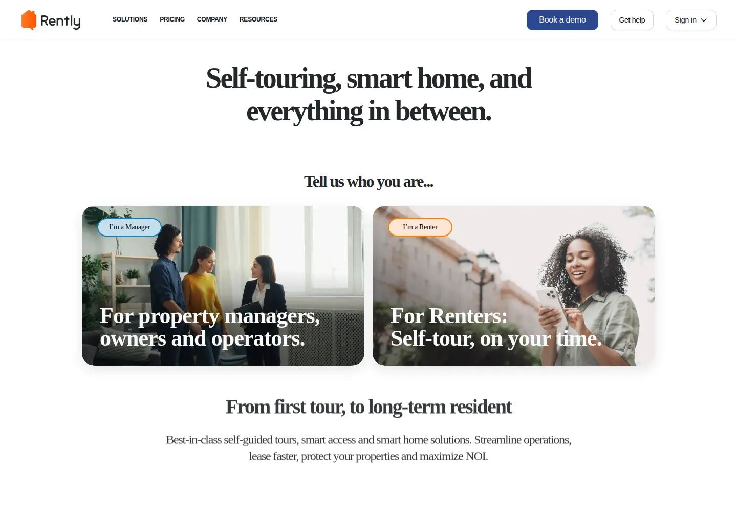 Screenshot of rently.com