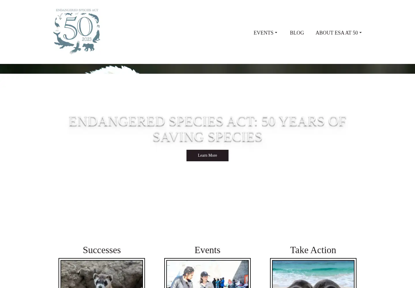 Screenshot of esa50.org