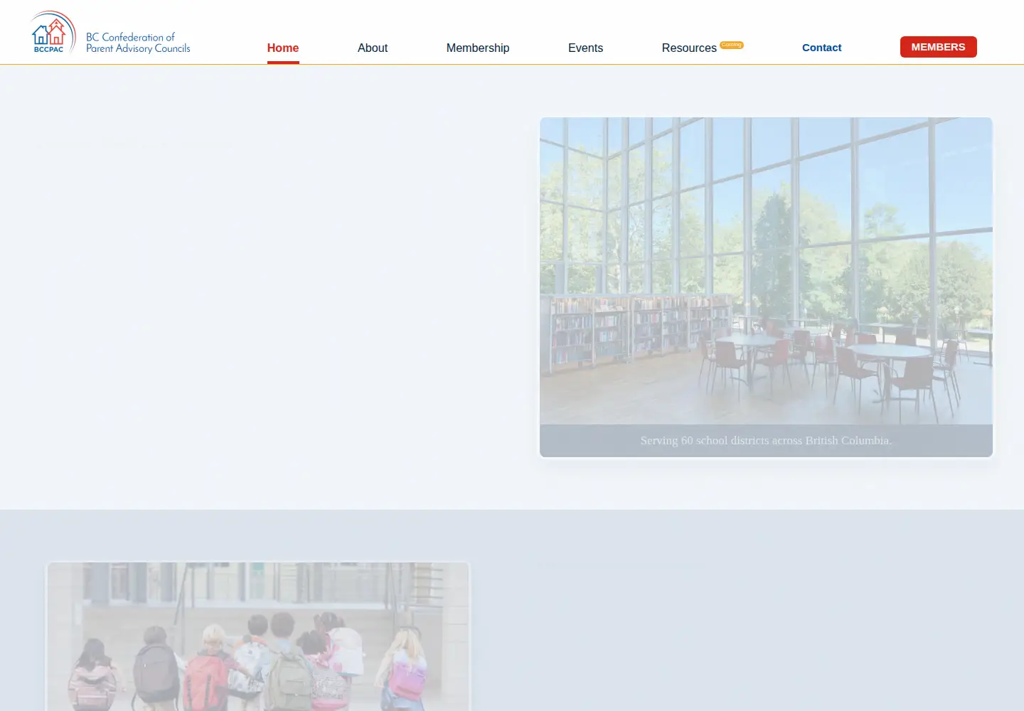 Captured homepage of bccpac.bc.ca in the current scan