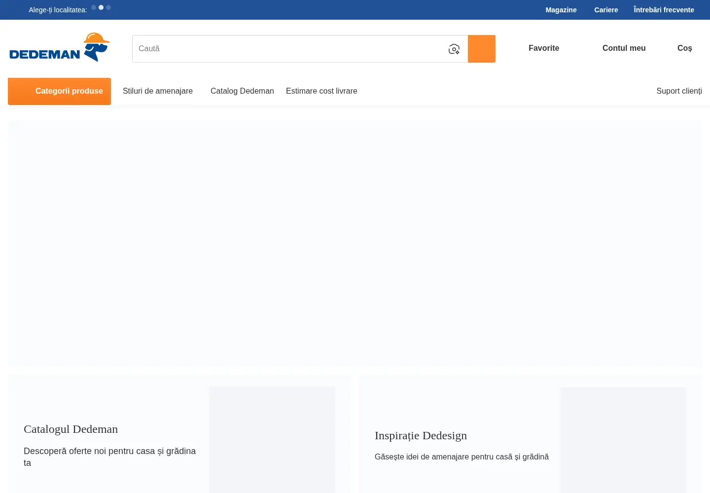 Screenshot of dedeman.ro