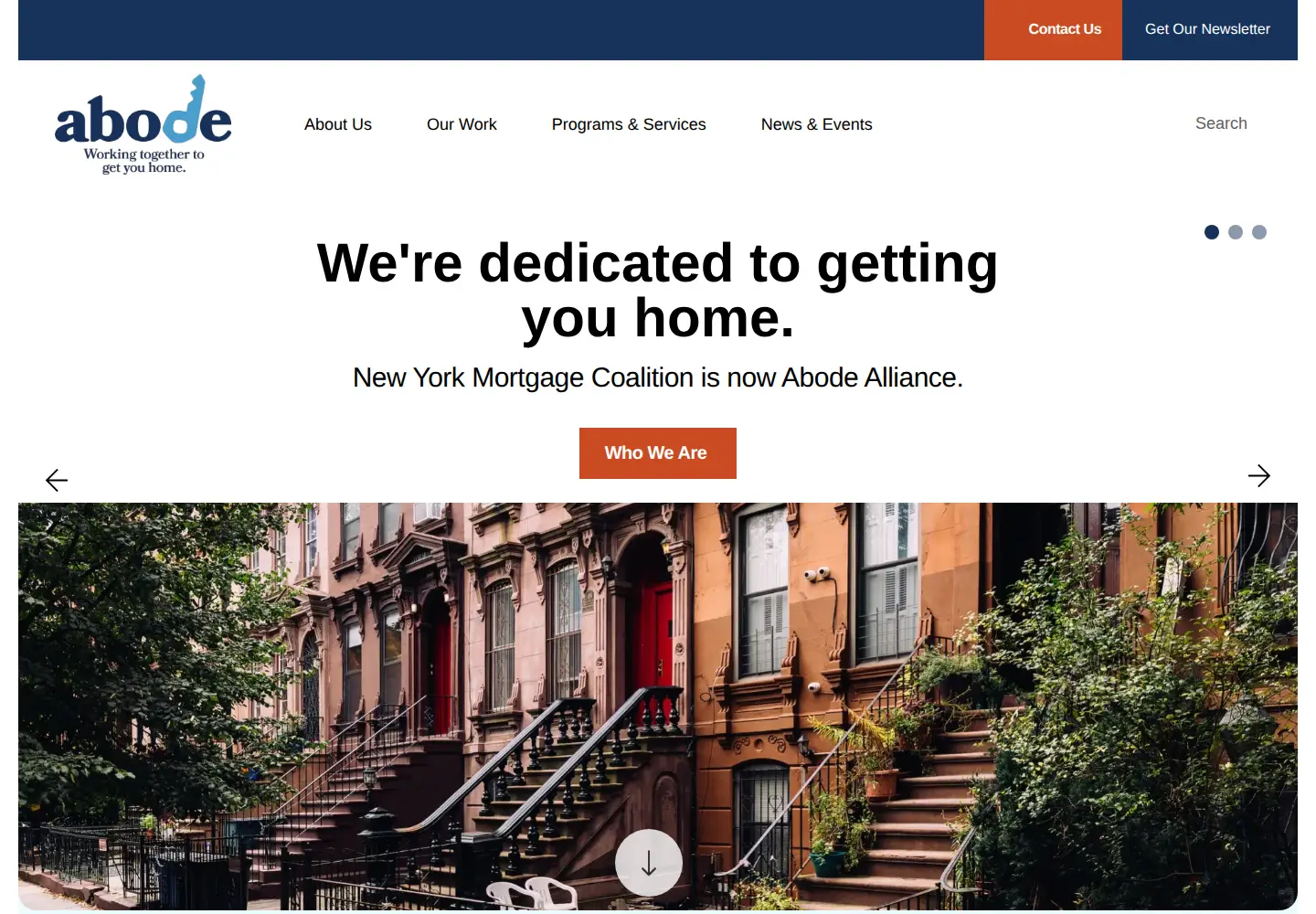 Screenshot of nymc.org
