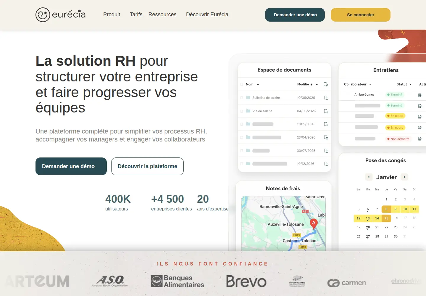 Screenshot of eurecia.com