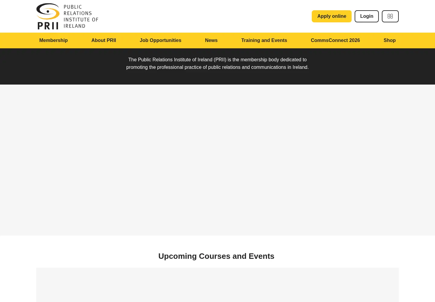 Screenshot of prii.ie