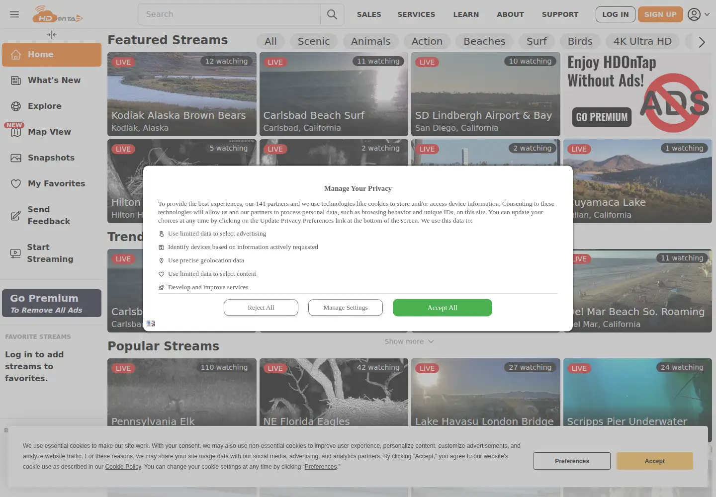 Screenshot of hdontap.com