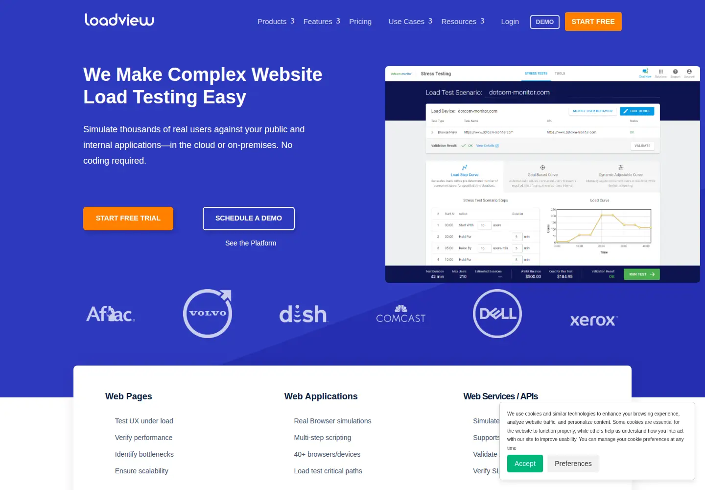 Screenshot of loadview-testing.com
