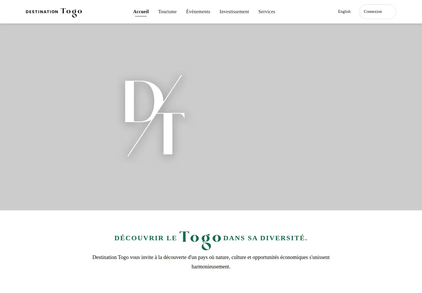 Captured homepage of destination-togo.com in the current scan
