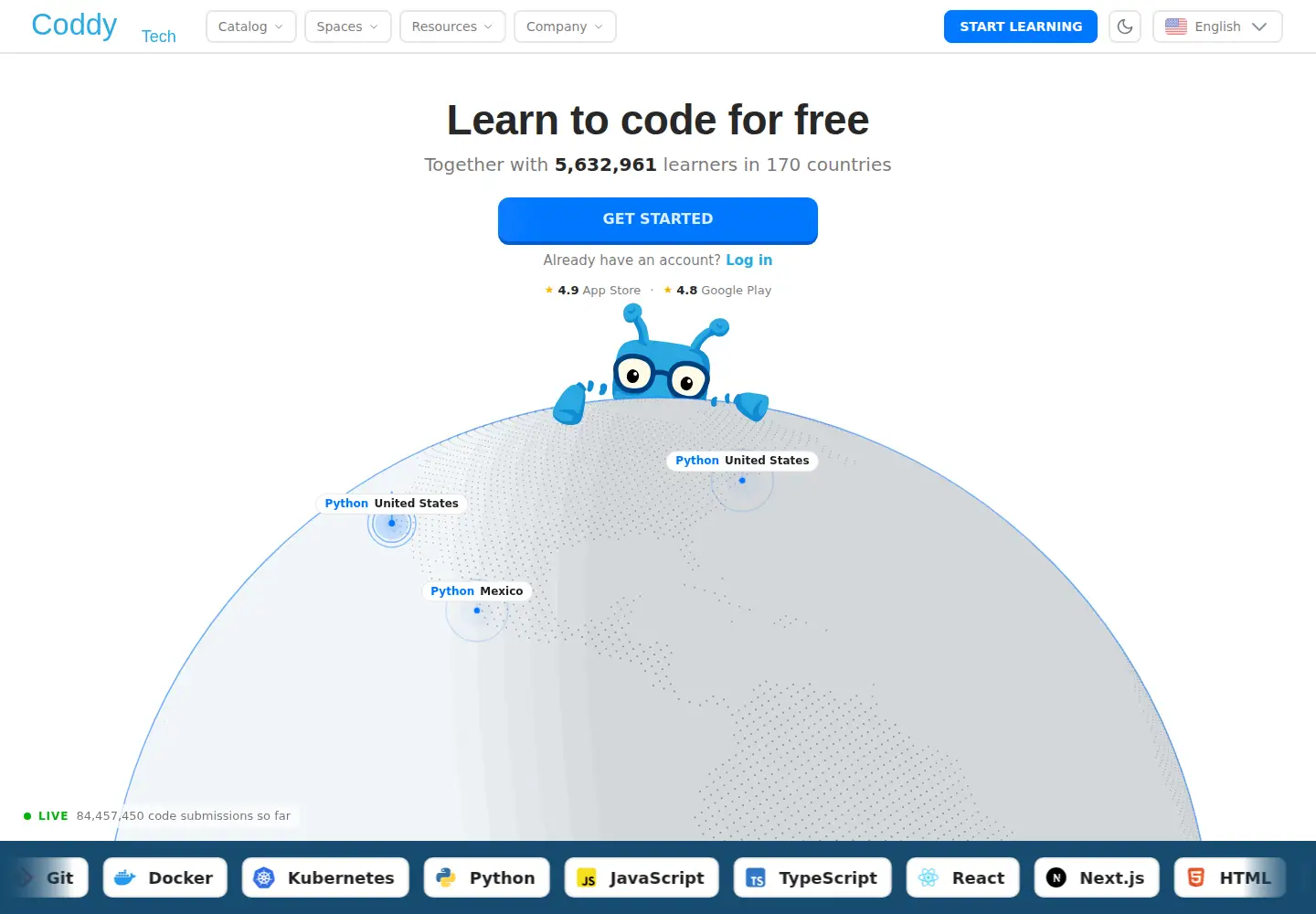Screenshot of coddy.tech