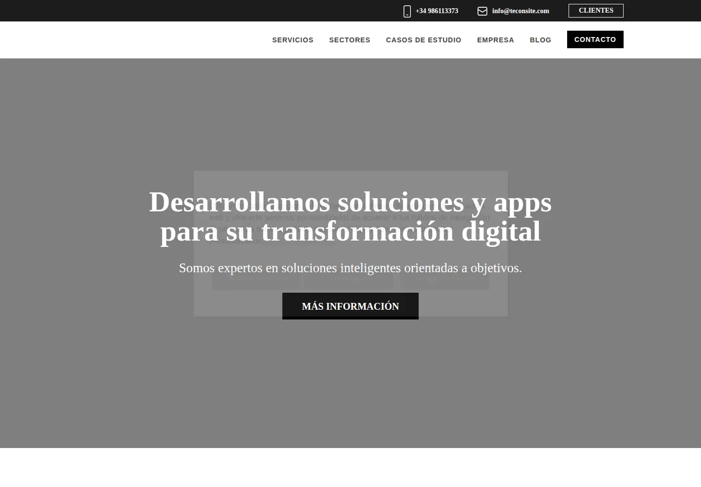 Screenshot of teconsite.com