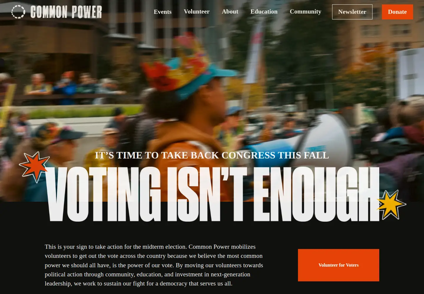 Screenshot of commonpower.org