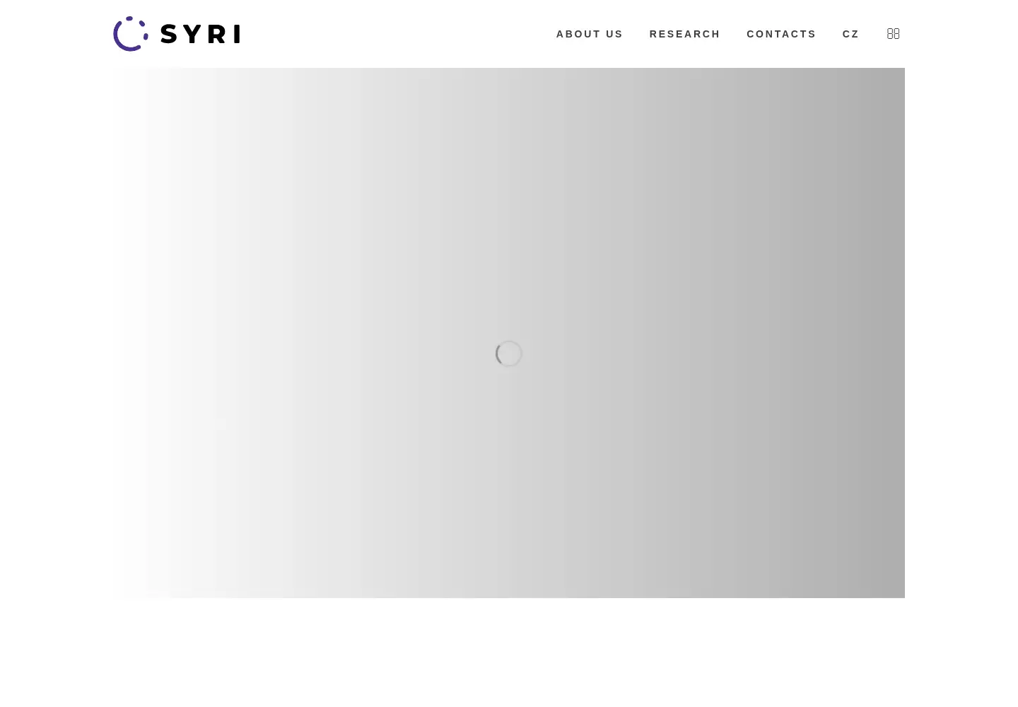 Captured homepage of syri.institute in the current scan