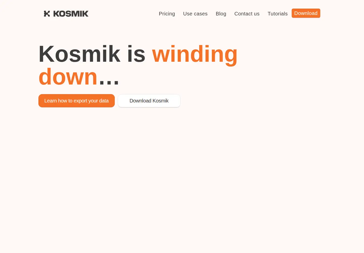 Screenshot of kosmik.app