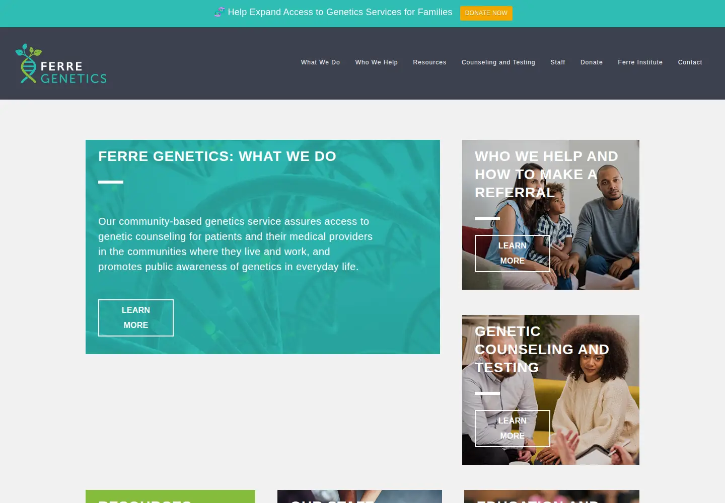 Screenshot of nymacgenetics.org