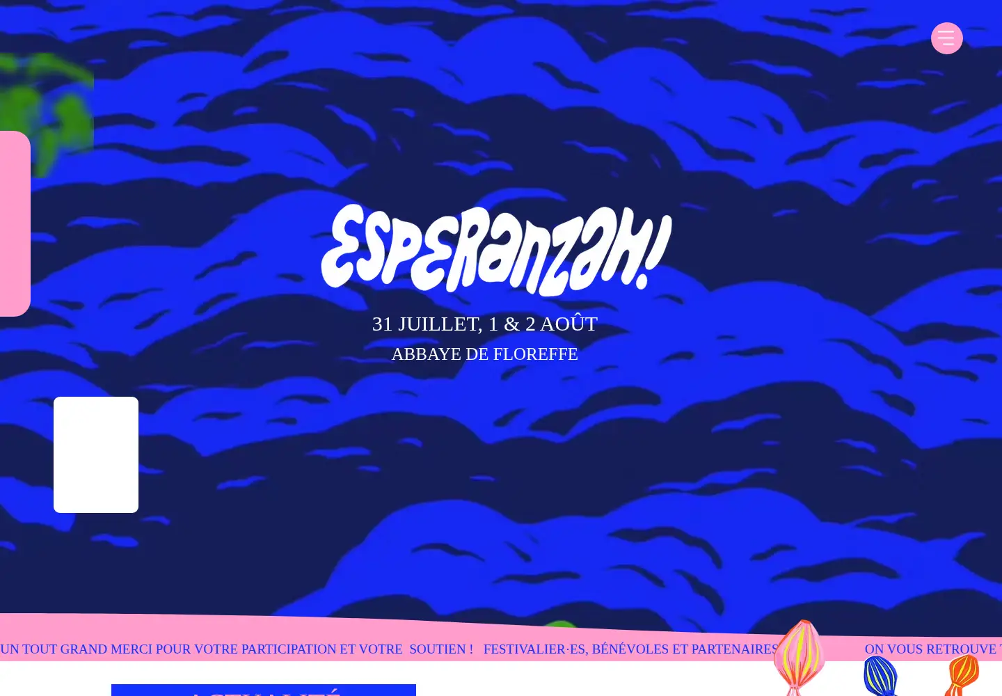 Screenshot of esperanzah.be