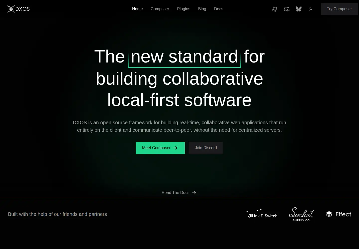 Screenshot of dxos.org