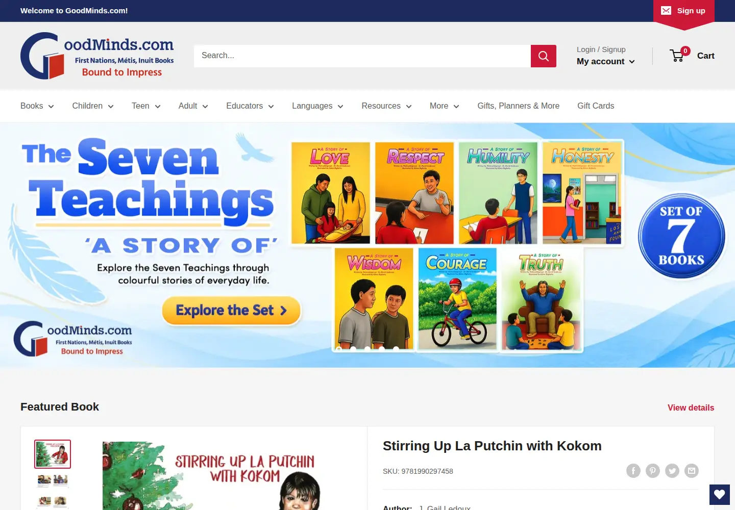 Screenshot of goodminds.com