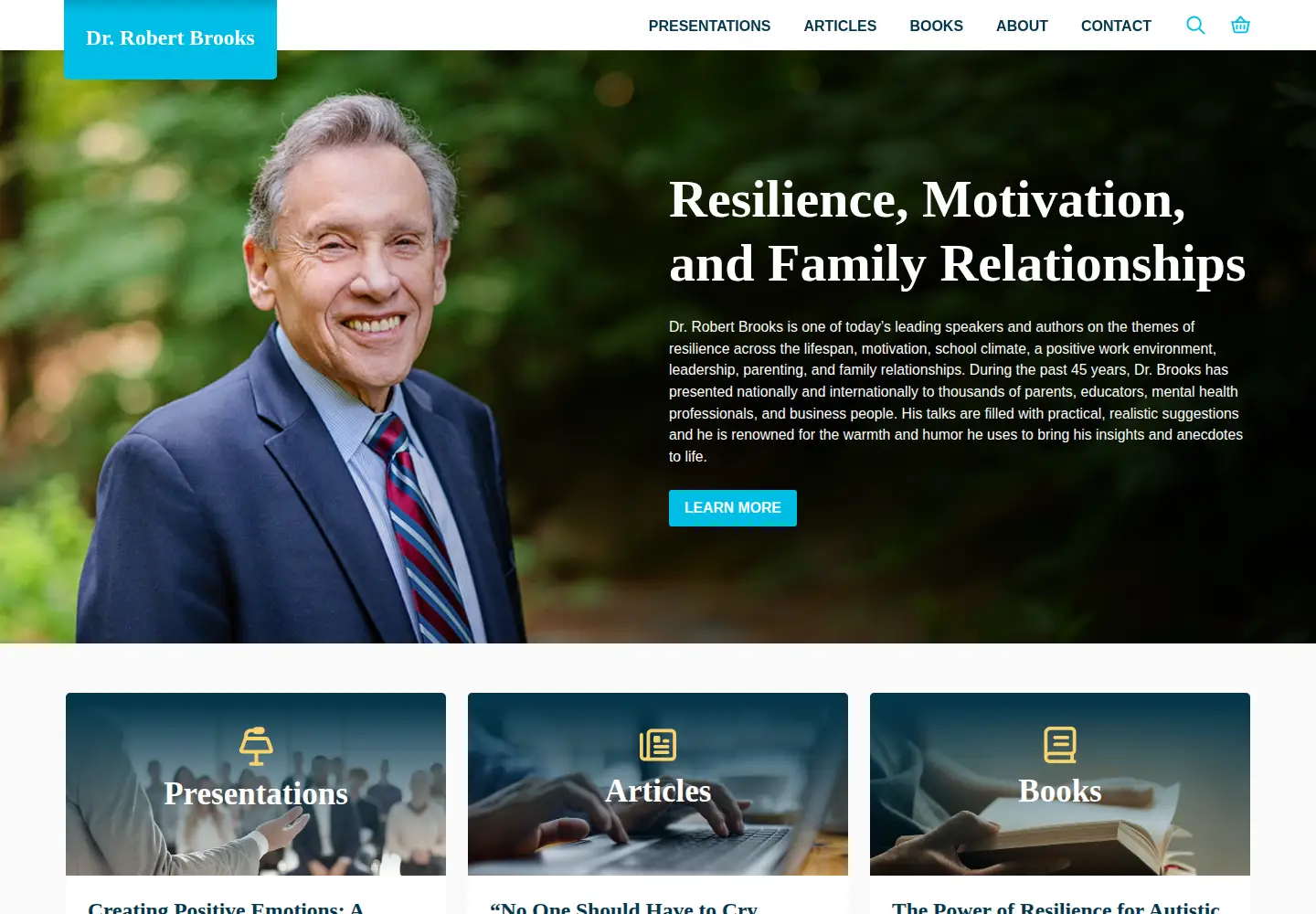 Screenshot of drrobertbrooks.com