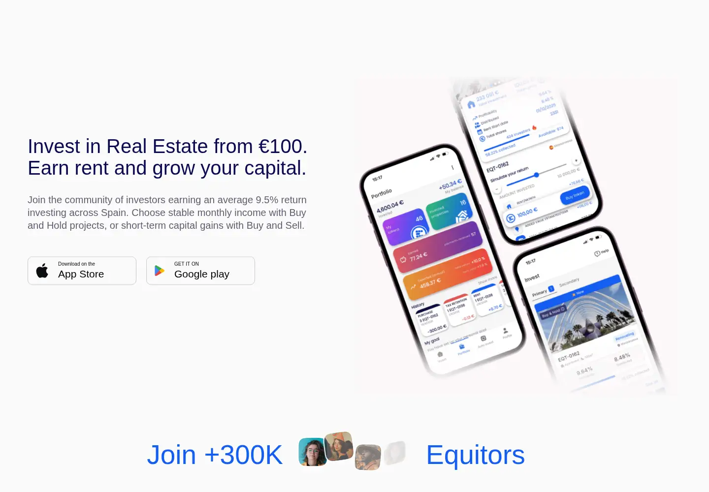 Screenshot of equito.app