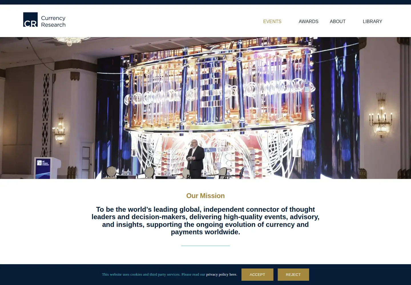 Screenshot of currencyresearch.com
