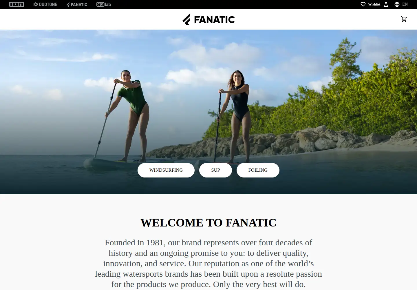 Screenshot of fanatic.com
