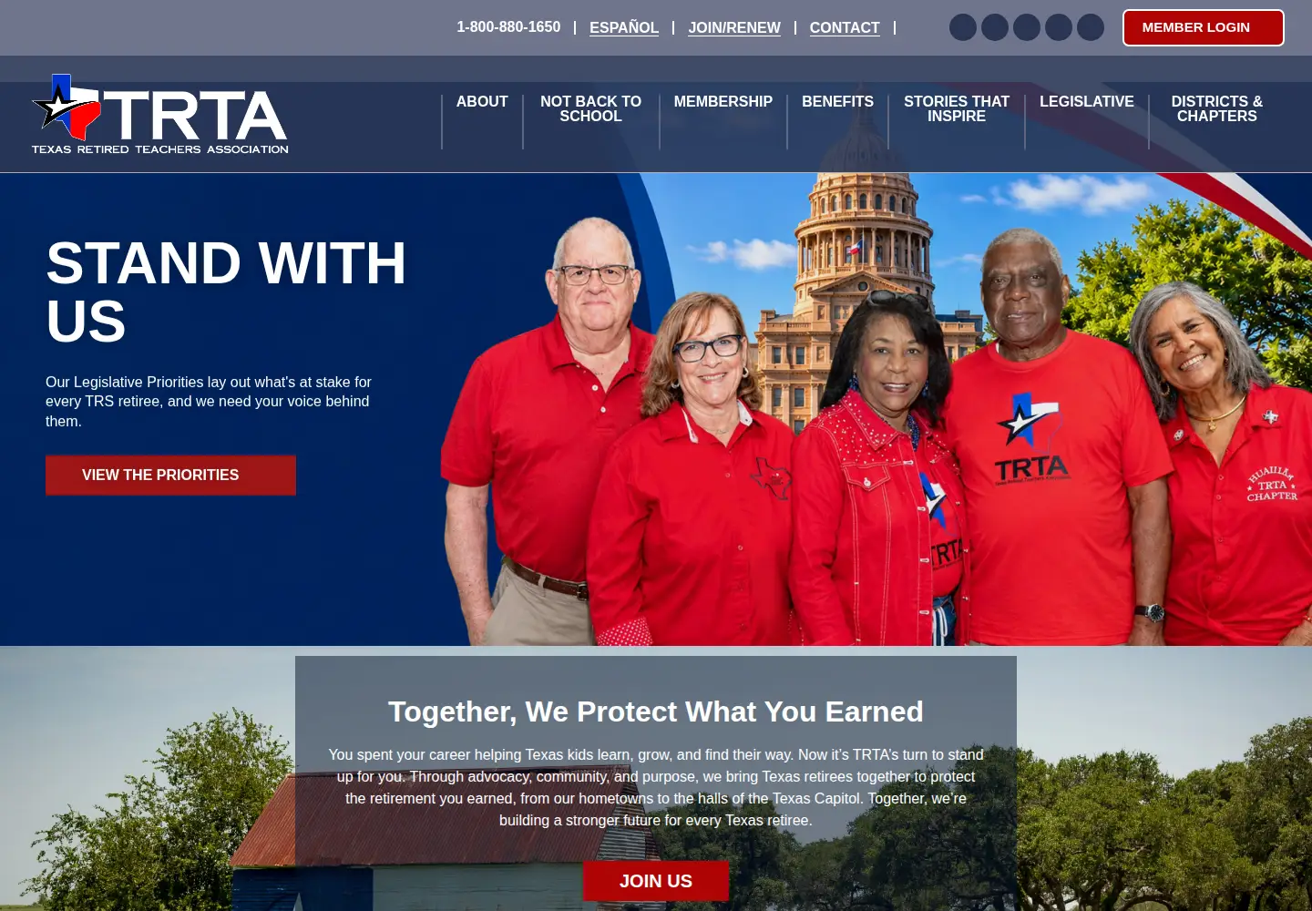 Screenshot of trta.org