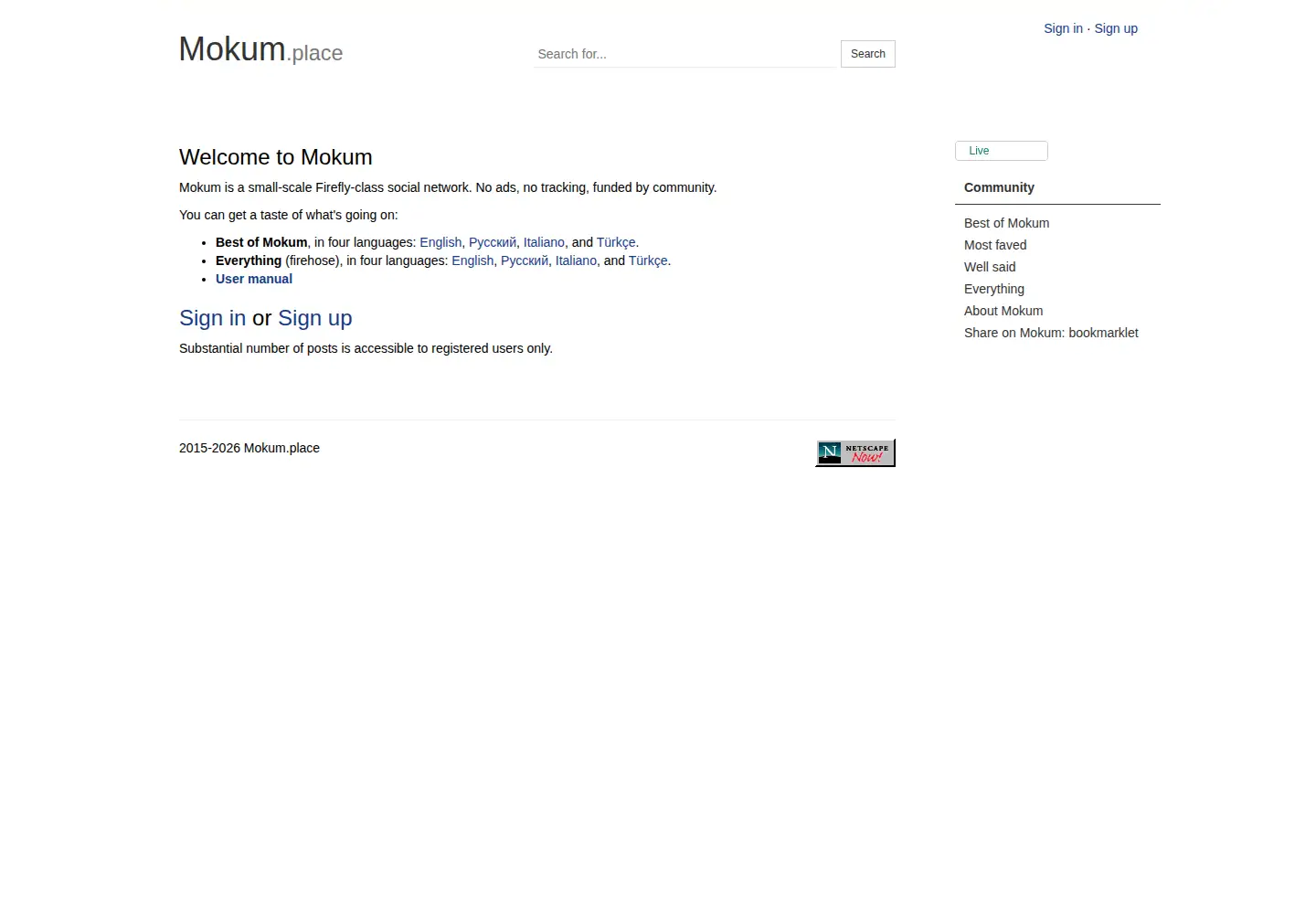 Screenshot of mokum.place