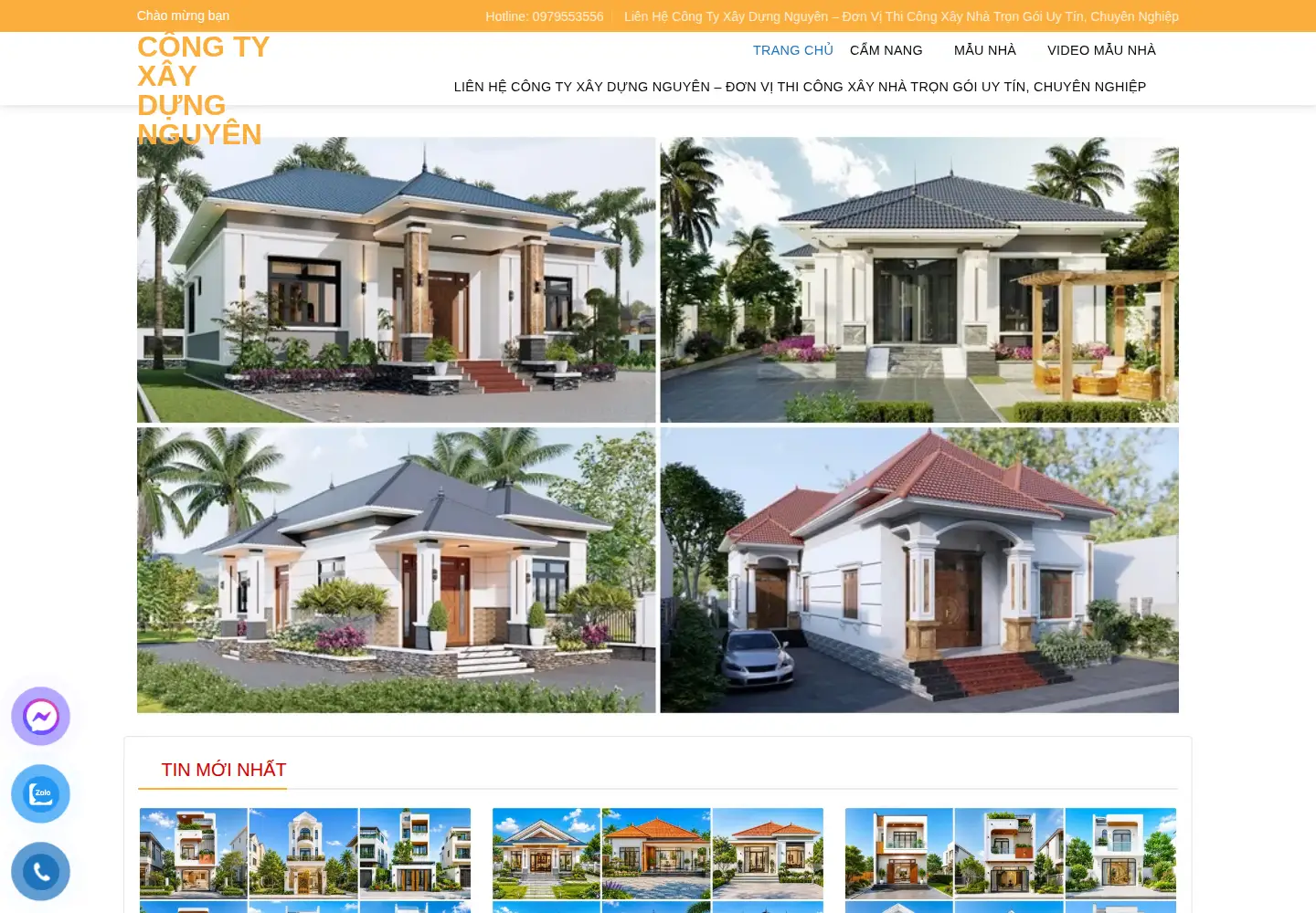 Screenshot of xaydungtrangtrinoithat.com