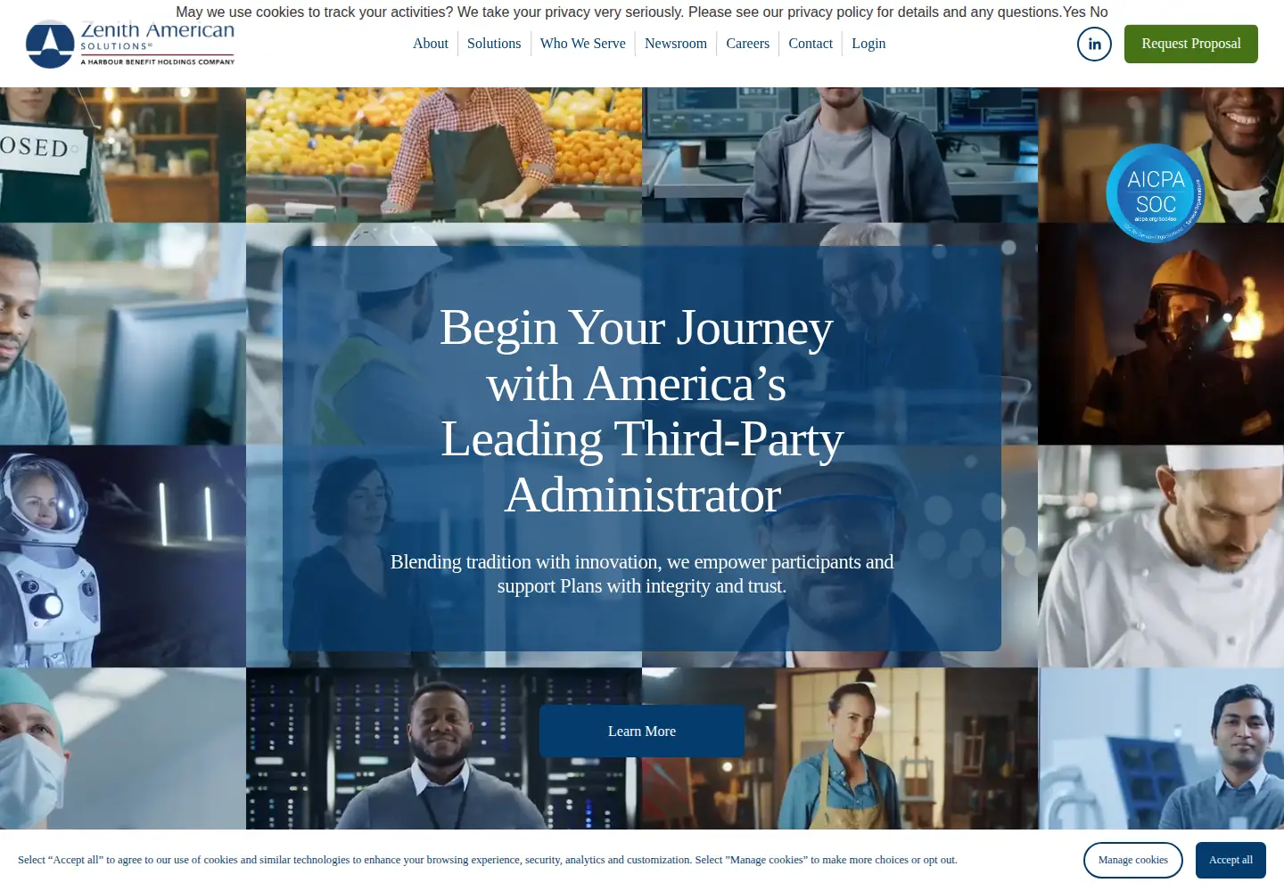 Screenshot of zenith-american.com